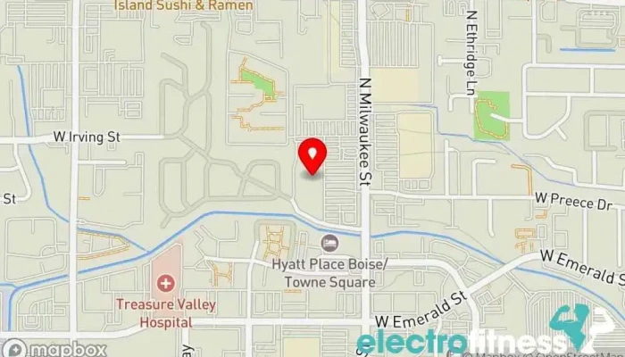 map of Planet Fitness Gym, Fitness center, Spa, Tanning salon in Boise