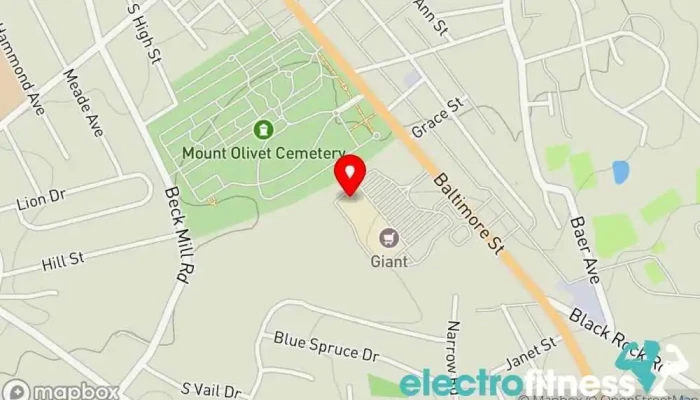 map of Planet Fitness Gym, Fitness center, Spa, Tanning salon in Hanover