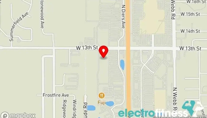 map of Planet Fitness Gym, Fitness center, Spa, Tanning salon in Grand Island