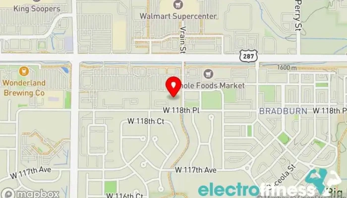 map of Planet Fitness Fitness center, Gym in Broomfield