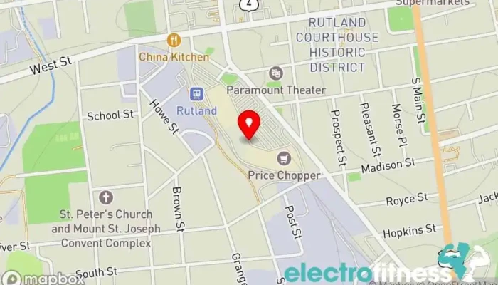 map of Planet Fitness Gym, Fitness center, Spa, Tanning salon in Rutland