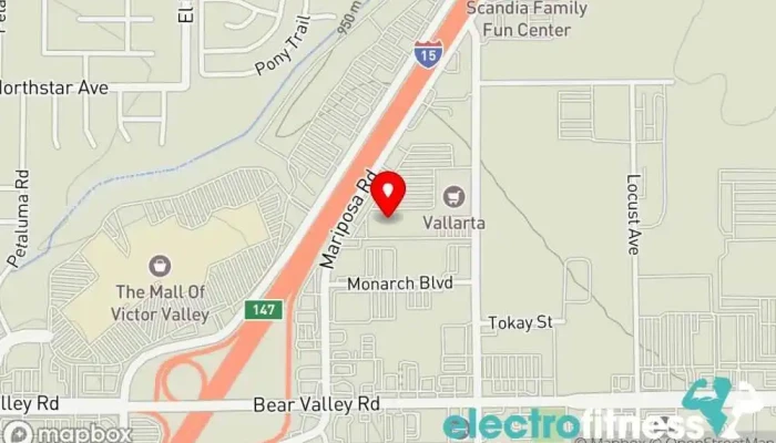 map of Planet Fitness Gym, Fitness center, Spa, Tanning salon in Victorville
