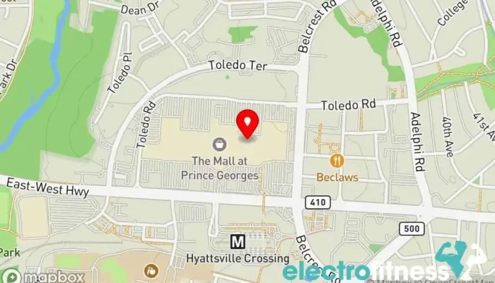 map of Planet Fitness Gym, Fitness center, Spa, Tanning salon in Hyattsville