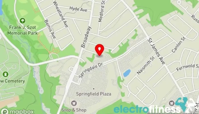 map of Planet Fitness Gym, Fitness center, Spa, Tanning salon in Springfield