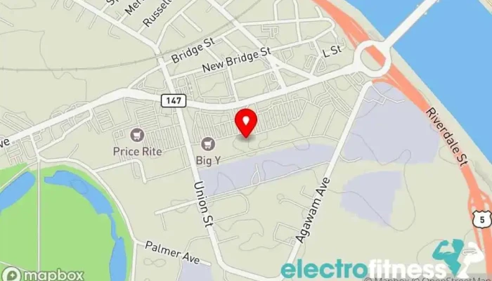map of Planet Fitness Gym, Fitness center, Spa, Tanning salon in West Springfield