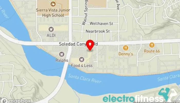 map of Planet Fitness Gym, Fitness center, Spa, Tanning salon in Santa Clarita