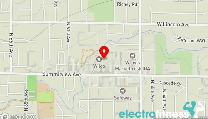 map of Planet Fitness Gym, Fitness center, Spa, Tanning salon in Yakima