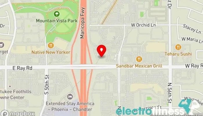 map of Planet Fitness Gym, Fitness center, Spa, Tanning salon in Chandler