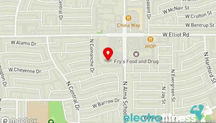 map of Planet Fitness Gym, Fitness center, Spa, Tanning salon in Chandler