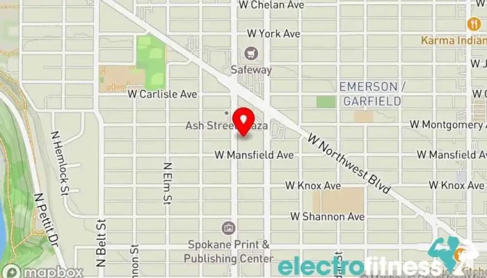 map of Planet Fitness Gym, Fitness center, Spa, Tanning salon in Spokane
