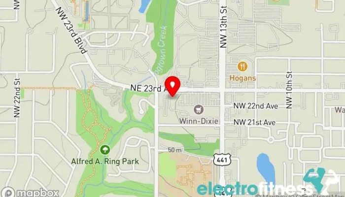 map of Planet Fitness Gym, Fitness center, Spa, Tanning salon in Gainesville