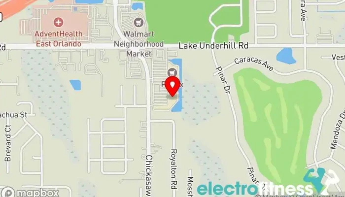map of Planet Fitness Gym, Fitness center, Spa, Tanning salon in Orlando