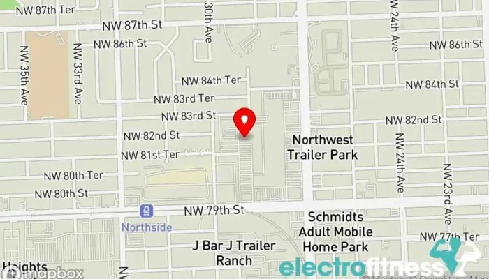 map of Planet Fitness Fitness center, Gym in Miami