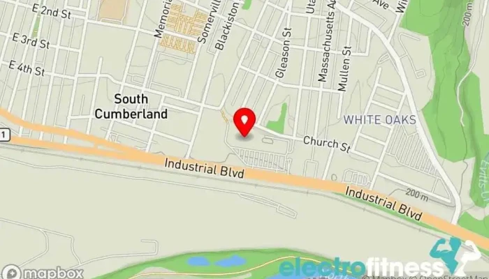 map of Planet Fitness Gym, Fitness center, Spa, Tanning salon in Cumberland