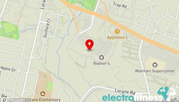 map of Planet Fitness Gym, Fitness center, Spa, Tanning salon in Reading