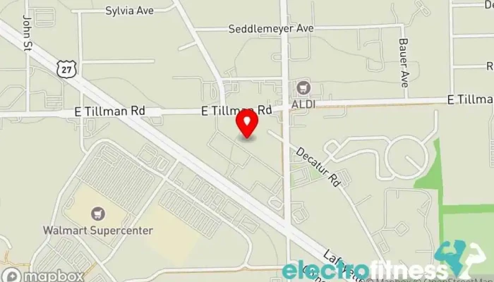 map of Planet Fitness Gym, Fitness center, Spa, Tanning salon in Fort Wayne