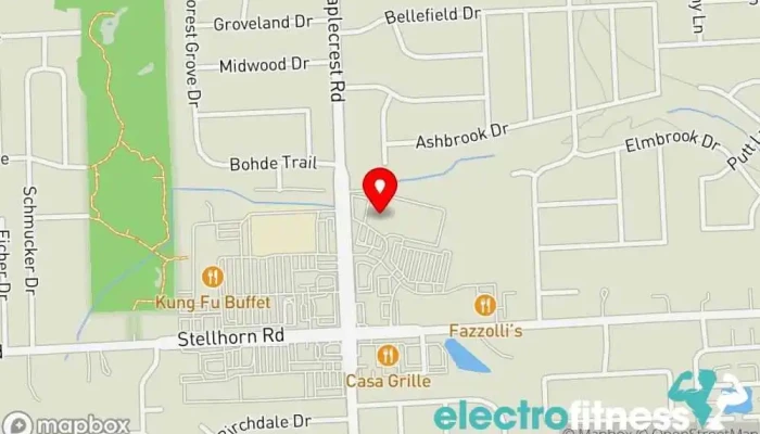 map of Planet Fitness Gym, Fitness center, Spa, Tanning salon in Fort Wayne