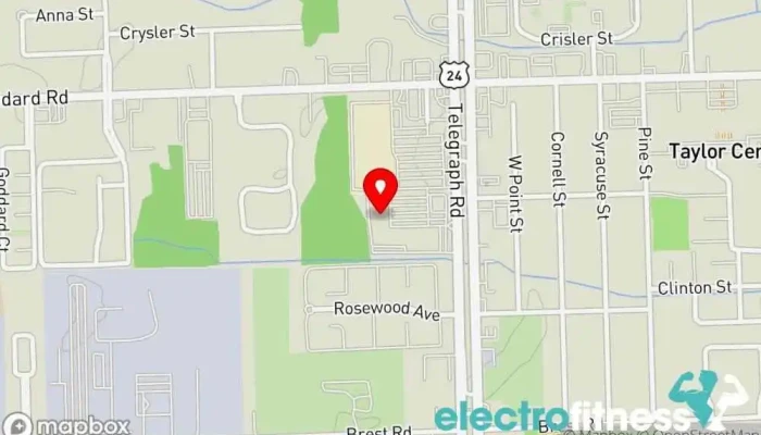 map of Planet Fitness Gym, Fitness center, Spa, Tanning salon in Taylor