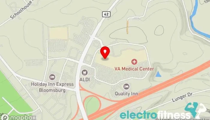 map of Planet Fitness Gym, Fitness center, Spa, Tanning salon in Bloomsburg