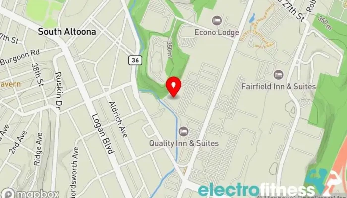 map of Planet Fitness Gym, Fitness center, Spa, Tanning salon in Altoona