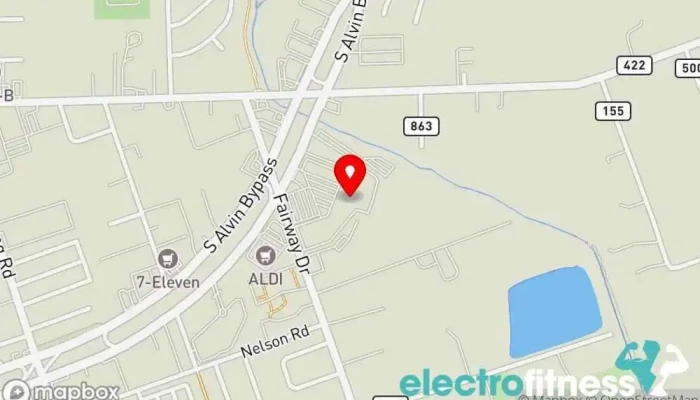 map of Planet Fitness Gym, Fitness center, Spa, Tanning salon in Alvin
