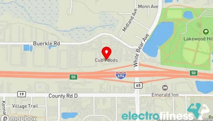 map of Planet Fitness Gym, Fitness center, Spa, Tanning salon in White Bear Lake