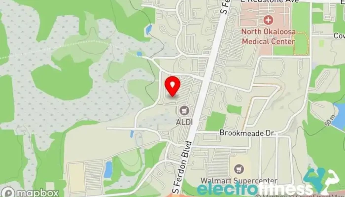 map of Planet Fitness Fitness center, Gym in Crestview