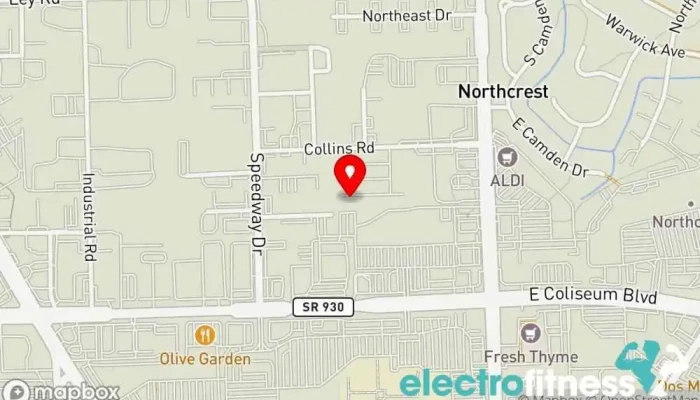 map of Plus Ultra Fitness Gym in Fort Wayne