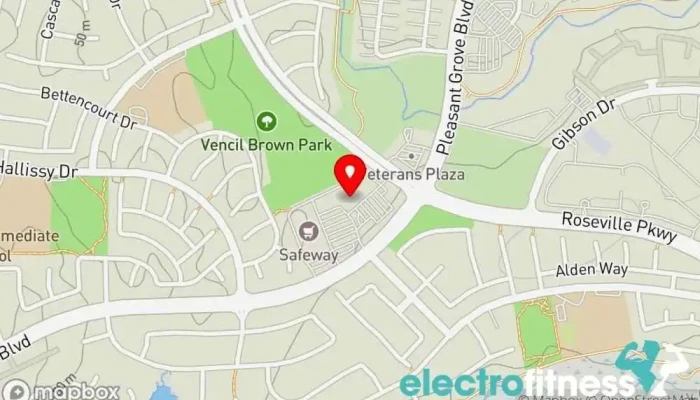 map of Positive Impact Fitness Fitness center in Roseville