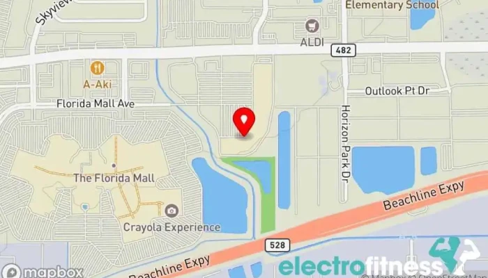 map of Power Strength Gym Gym in Orlando