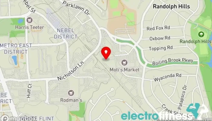 map of Power Train Sports & Fitness Fitness center, Gym in Rockville