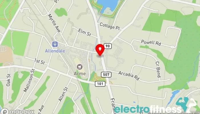 map of Powered By Vitti Personal trainer in Allendale