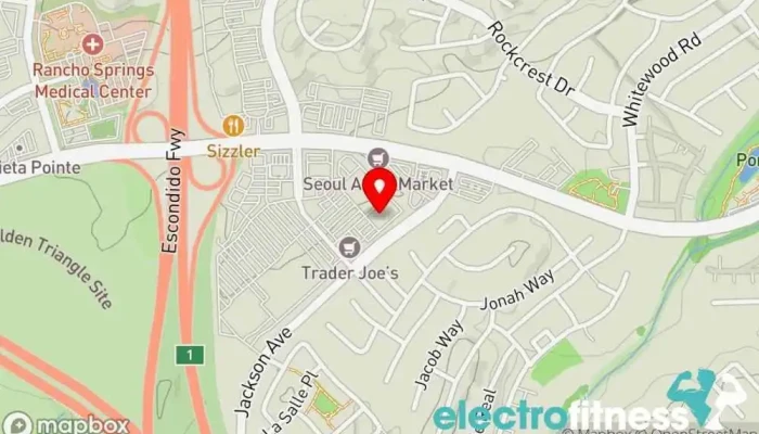 map of Powerhouse Gym Murrieta Gym, Boxing gym, Fitness center, Personal trainer, Weight loss service, Weightlifting area, Yoga studio in Murrieta