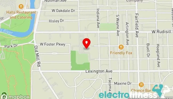 map of Pranayoga Institute of Yoga and Holistic Health Yoga studio, Aromatherapy service, Holistic medicine practitioner, Wellness center in Fort Wayne