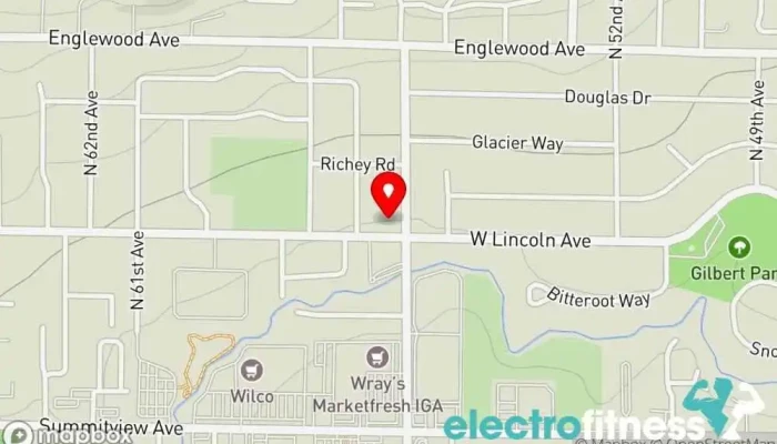 map of Premier Fitness Studio Pilates studio in Yakima