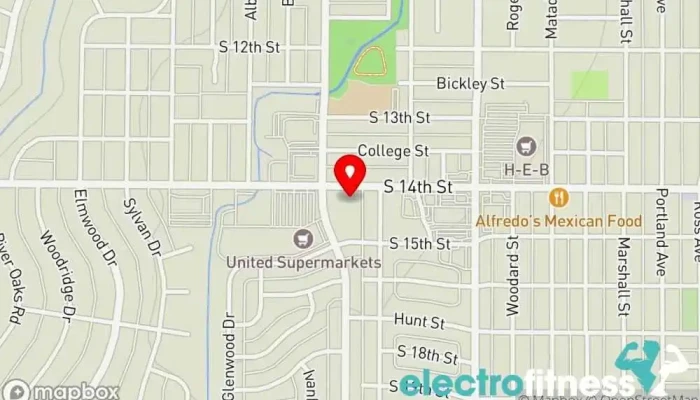 map of Premier Martial Arts (3287 S 14th St, Abilene) Martial arts school, Jujitsu school, Karate school, Muay Thai boxing gym, Physical fitness program, Self defense school in Abilene