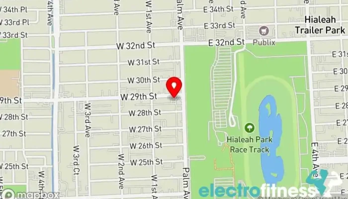 map of Primetime Fitness Center Gym in Hialeah