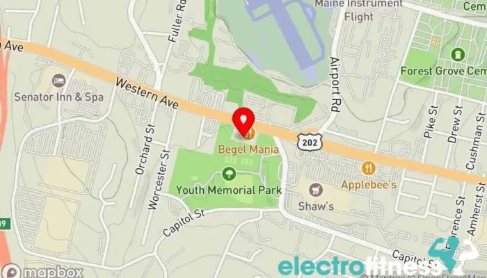 map of Pro Edge Fitness Fitness center in Augusta