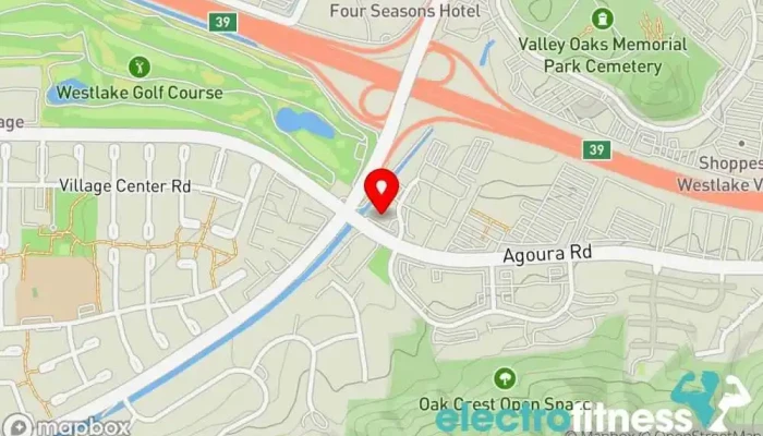 map of Proactive Sports Performance Physical fitness program in Westlake Village