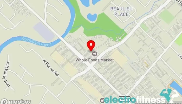 map of Pure Barre Physical fitness program, Fitness center, Gym in Lafayette