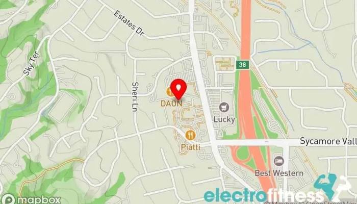 map of Pure Barre Physical fitness program, Fitness center, Gym in Danville