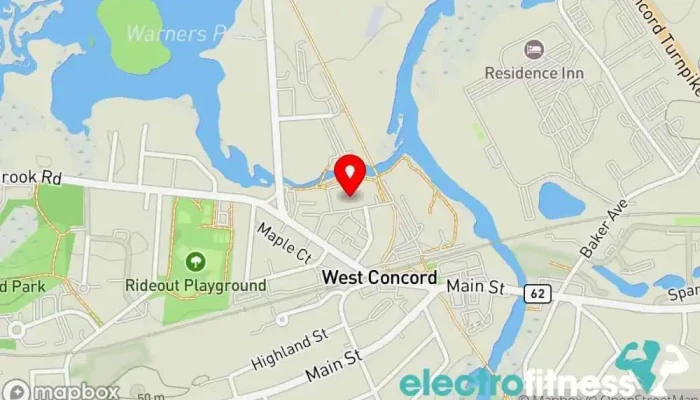 map of Pure Barre Physical fitness program, Fitness center, Gym in Concord