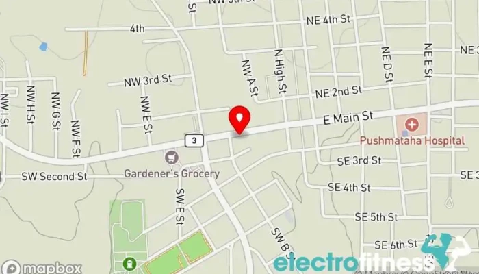 map of Push Fitness Gym in Antlers