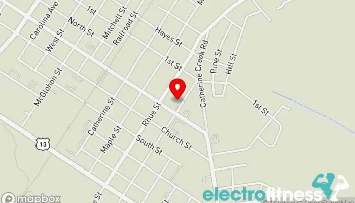 map of Quality Fitness Club LLC Fitness center in Ahoskie