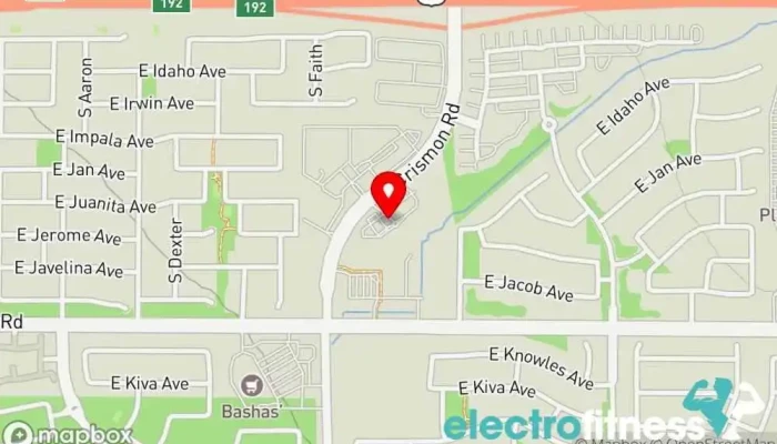 map of Radius Fitness Fitness center, Bicycle club, Physical fitness program, Yoga studio in Mesa