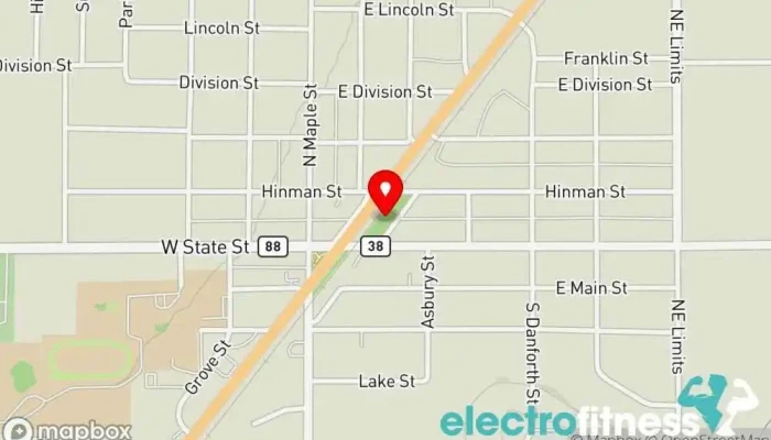 map of Railroad Park Fitness Zone Gym in Mancelona