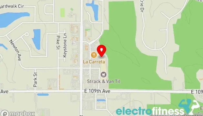 map of Rare Breed Fitness LLC Gym in Crown Point