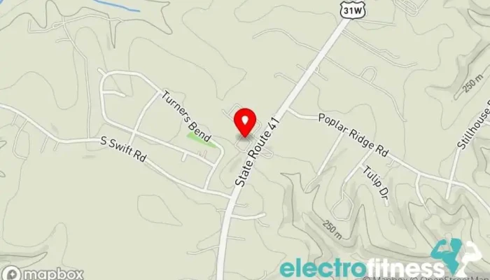 map of Raven Ride Studio Fitness center, Gym, Indoor cycling, Women's personal trainer in White House