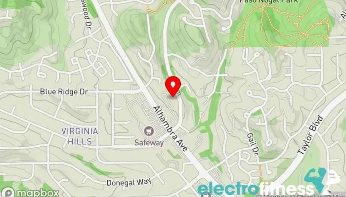 map of Raw Sports Performance Gym in Martinez