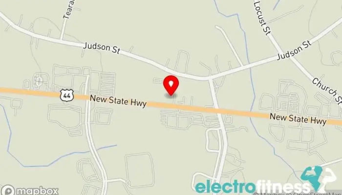 map of Raynham Athletic Club Fitness center, Aerobics instructor, Basketball court, Gym, Indoor cycling, Martial arts school, Party planner, Personal trainer, Swimming pool, Swimming school in Raynham